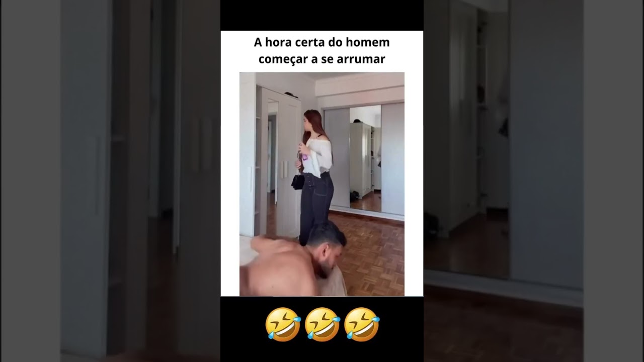 A hora certa do Homem começar a se arrumar #humor #comedia #comedy #funny #rir #engraçado #tentenãor
