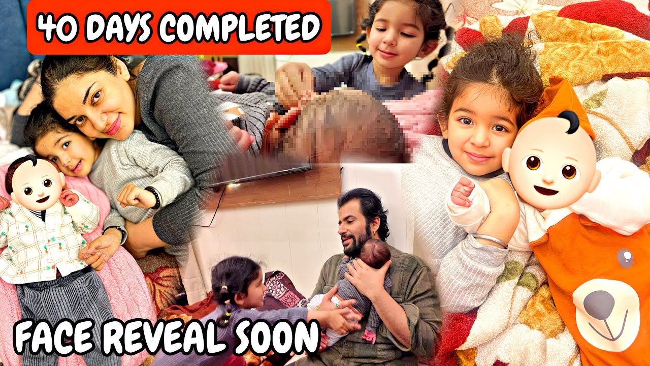 FINALLY 40 DAYS COMPLETED 🧿🧿 BABY FACE RECVEAL SOON 