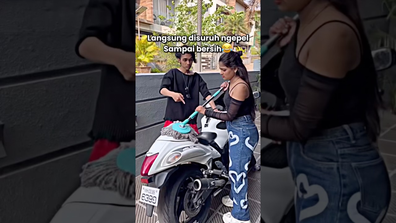 Cewek ngepel motor😂 #automobile #youtubeshorts #mamiresing #motoran