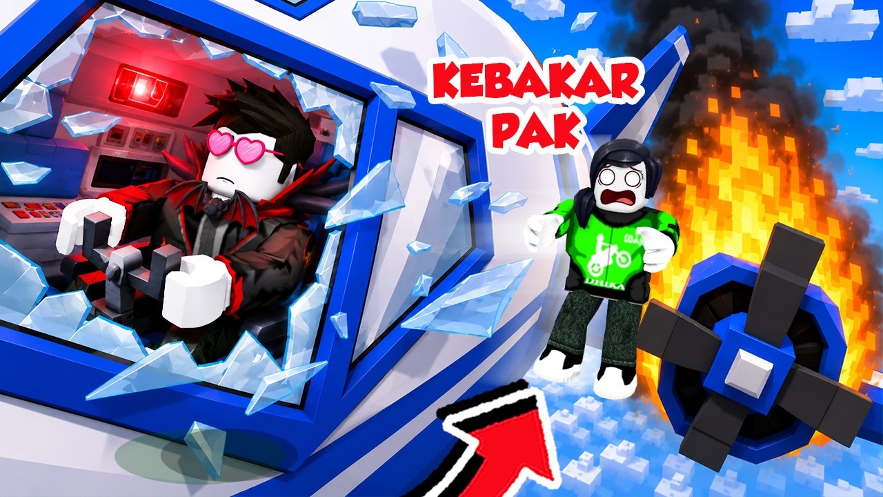 4 KOPLAK JADI KRU PESAWAT YA PASTI NYUSRUK!!!