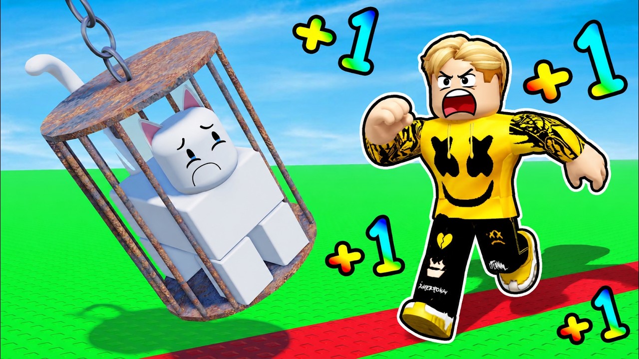 كل ثانية تزيد سرعتي +1 لإنقاذ قطتي في روبلوكس! 🔥🐱