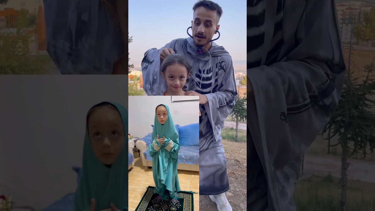 عم تصلي🧎‍♀️ وعم يقرء قرآن 📖 وخلودة عم ياكل 🥒