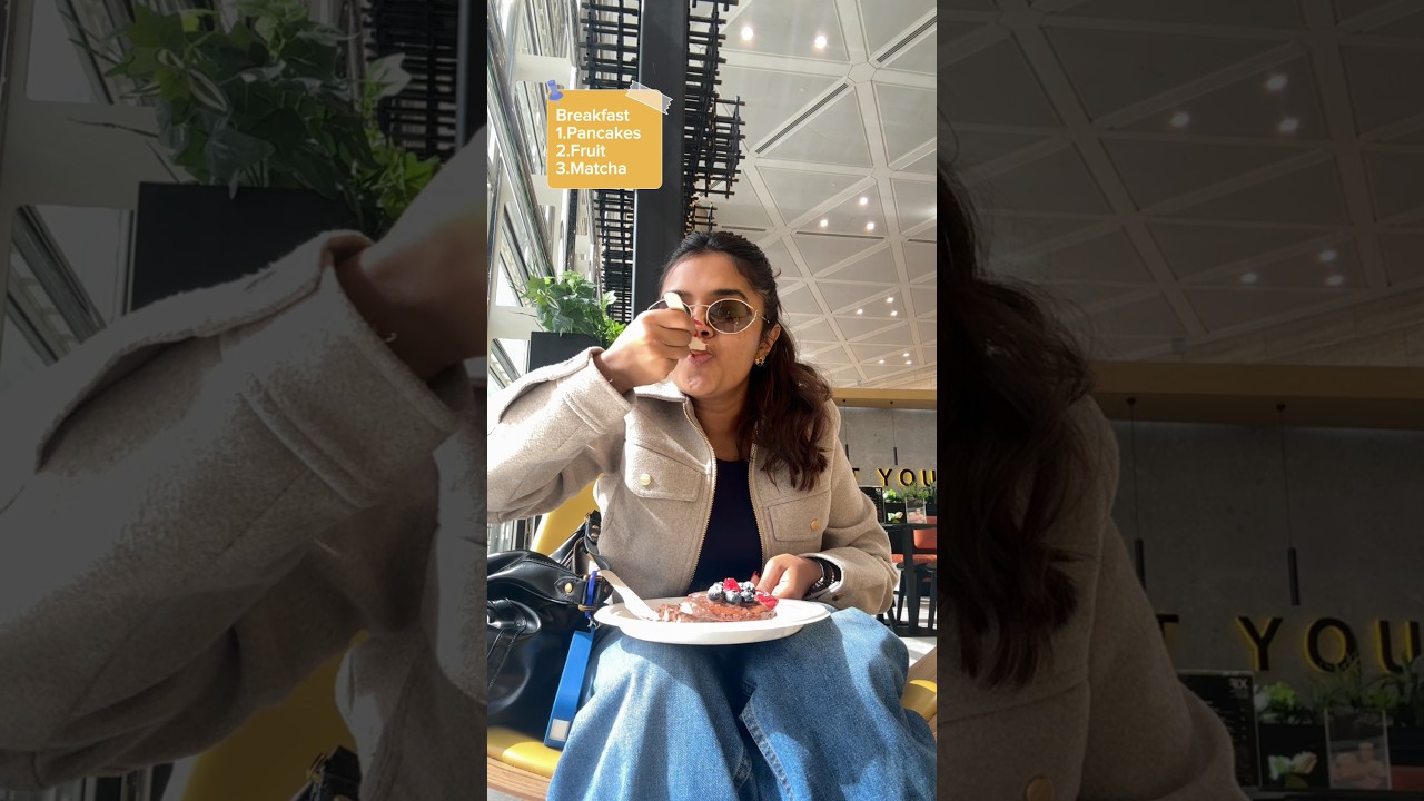What I ate on my way to Italy | ✈️🌶️l🥗🥞🥦🍴
