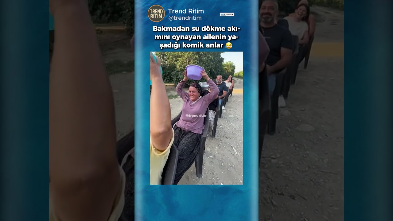 Bakmadan Su Dökme Akımını Oynayan Aile 😂😆