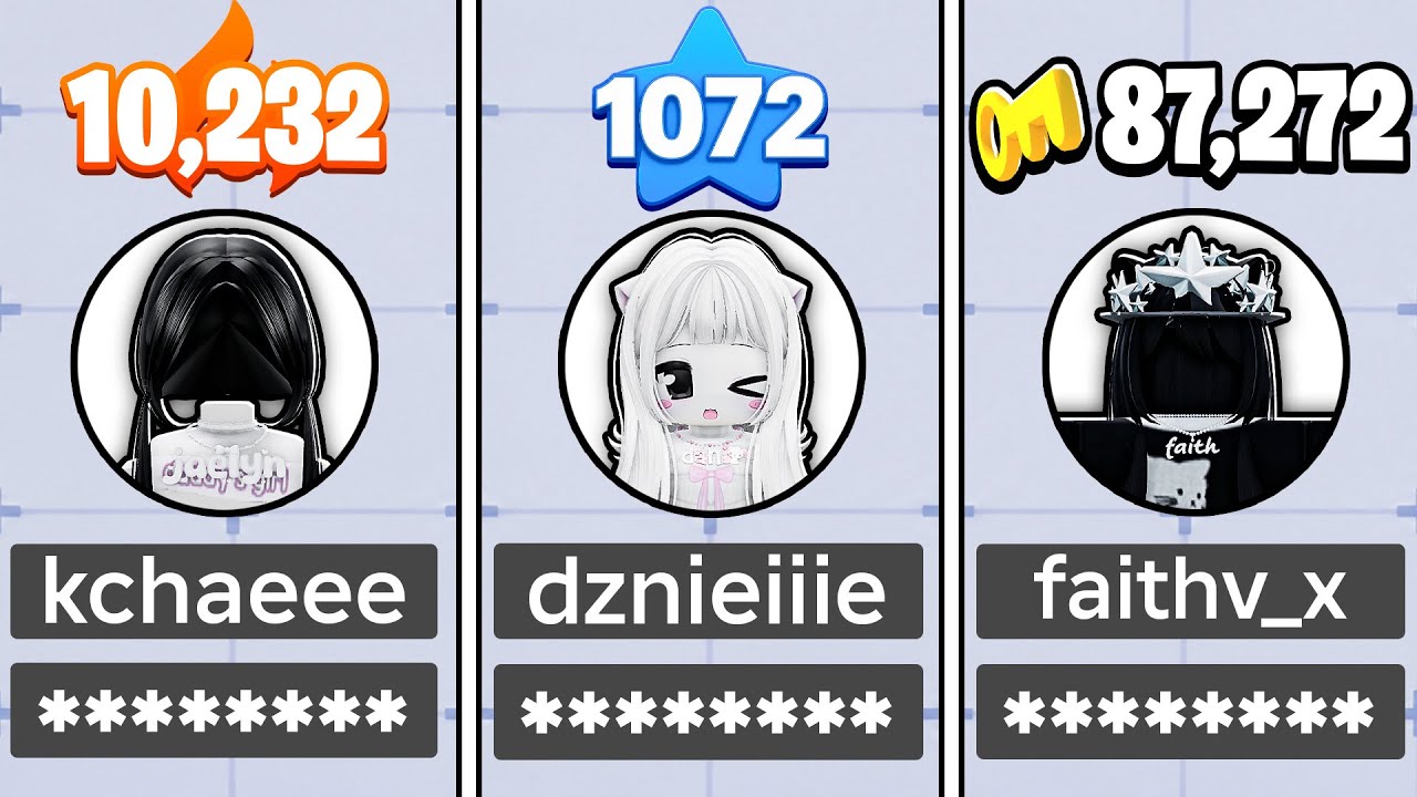 I logged into THE #1 GIRL ACCOUNTS in Roblox Rivals!