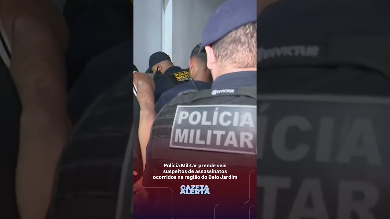 Suspeitos de envolvimento em crimes são presos pela polícia militar no Belo Jardim II
