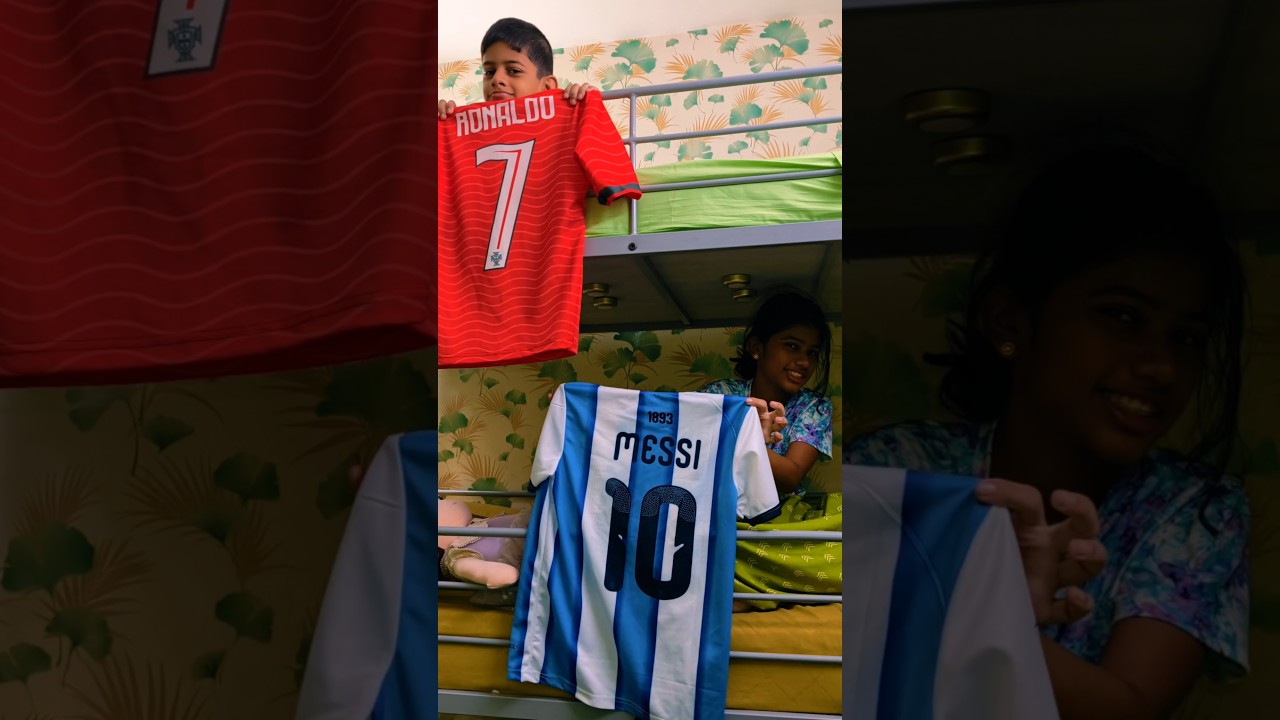 #Tiyakutty #Advik #Schoolലെ #JerseyDayക്ക് #Ronaldo #Messi OutFit നിങ്ങളുടെ Favorite Player Comment
