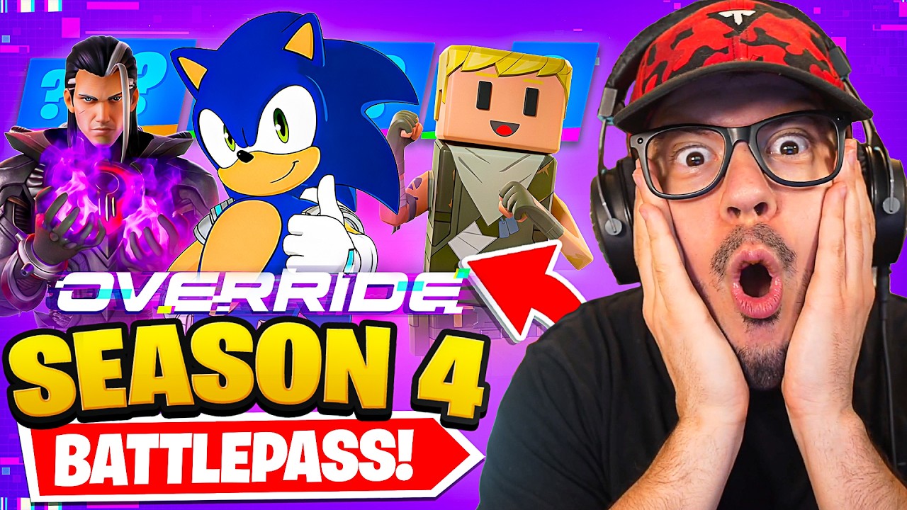 NEW *Season 4* BATTLE PASS in Fortnite! (SONIC)