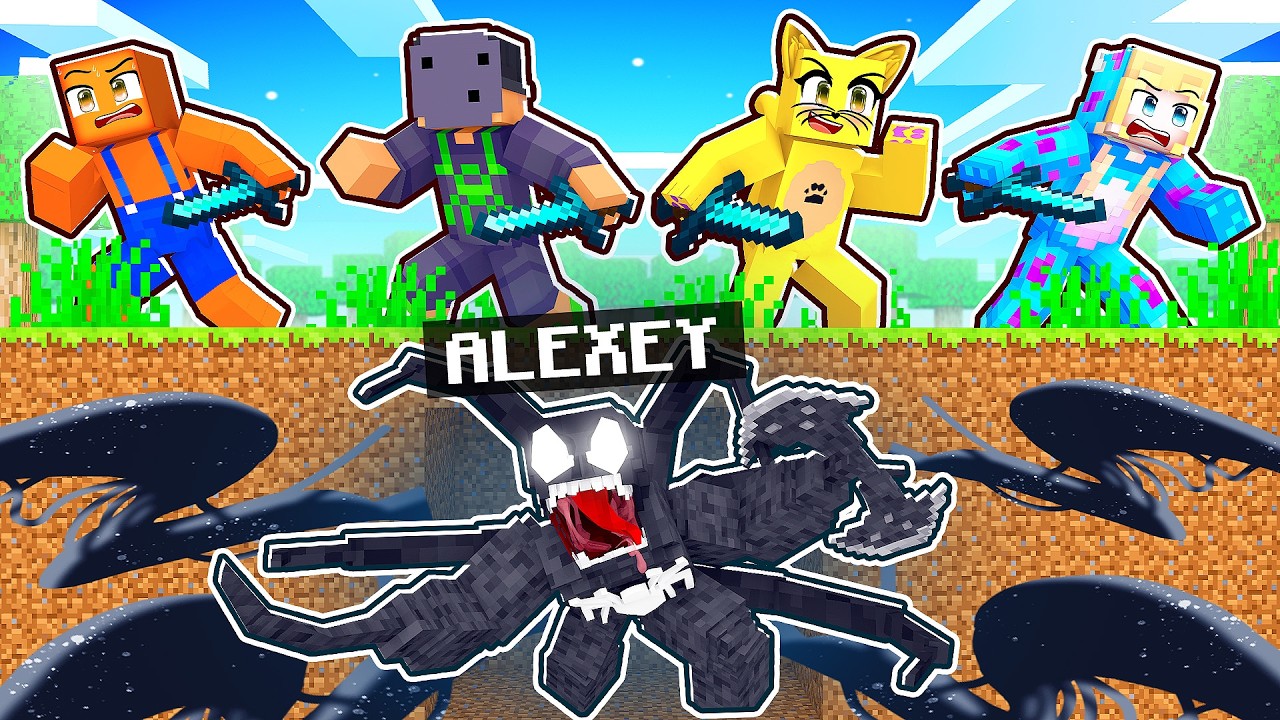 VENOM XEY VS 4 Caçadores no Minecraft