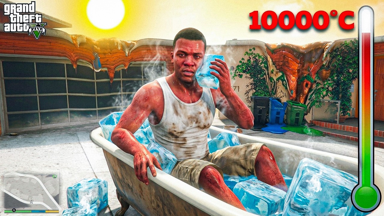 FRANKLIN Almost K*lled In 10000° C On The HOTTEST DAY In GTA 5 !