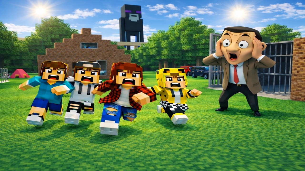 ماين كرافت لكن انا وجيجي وعبوسي وكعبول هربنه من سجن الحرامي المحتال 😱😨 #فلم_ماين_كرافت