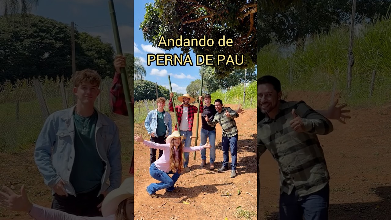 Quem já brincou de PERNA DE PAU? #nostalgia #humor #brincadeira #competição #risos #engraçado