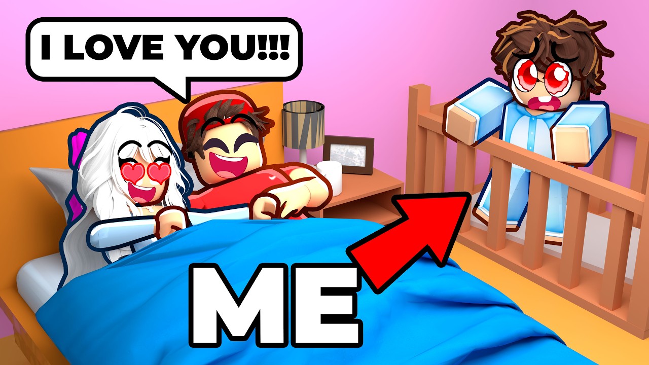 Spying On My Crush As a Baby In Roblox...