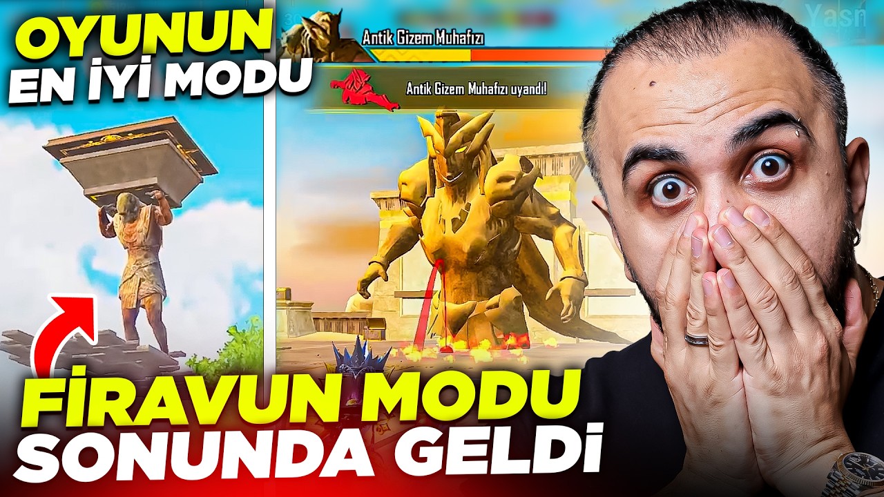 ANTİK GİZEM FİRAVUN MODU SONUNDA GELDİ!! 😱 50 SANİYEDE BOSS KESİP REKOR KIRDIK! PUBG Mobile