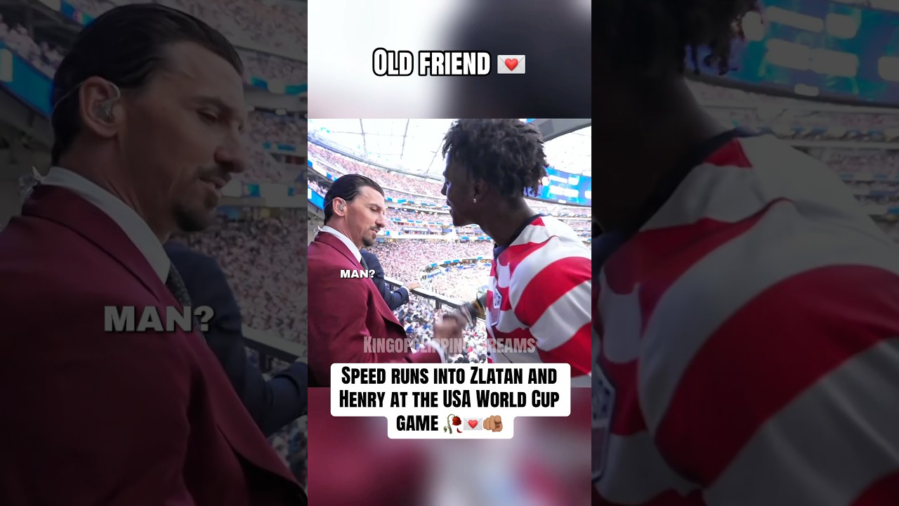 Ishowspeed reunites with Zlatan #ishowspeed #zlatanibrahimovic #worldcup #fyp #irl