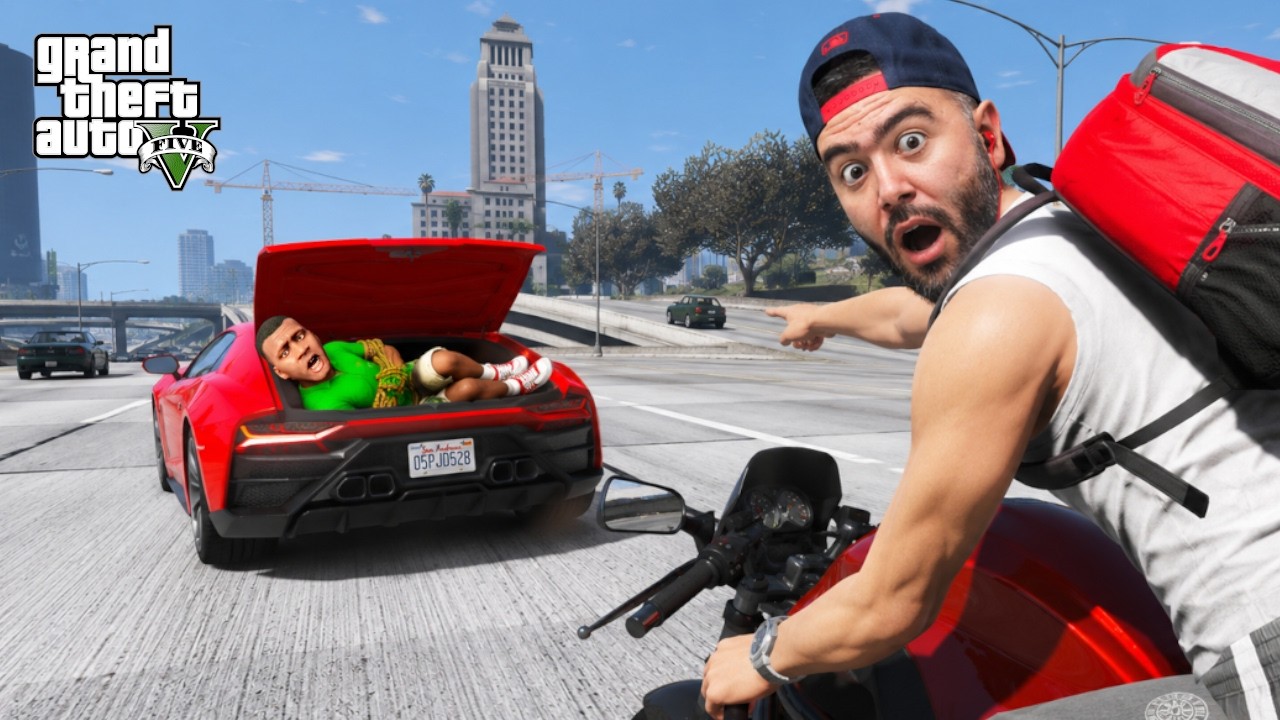 BU ARABA FRANKLINI KAÇIRDI TAKIP ETTIM - GTA 5 MODS
