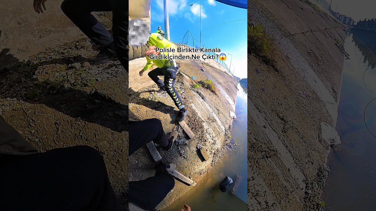 Polisle Kanala Girdim😱 #motovlog #motor #polis #trafikpolisi #automobile #kurye #viral
