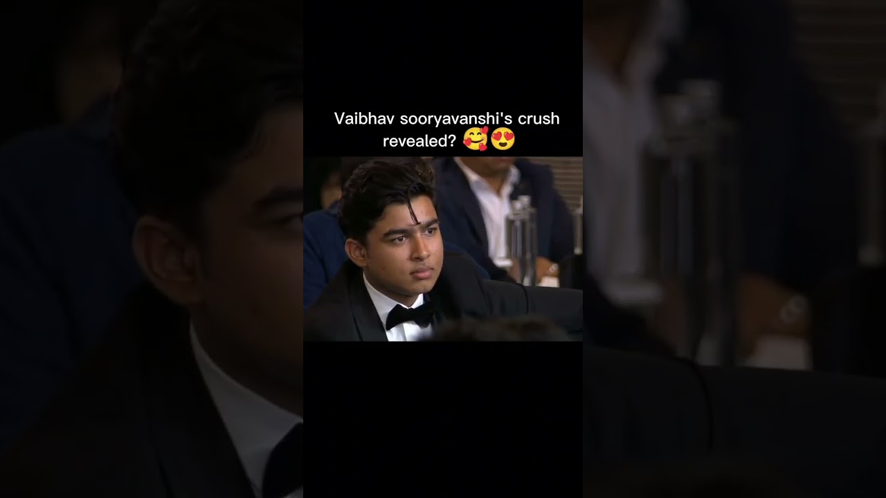 Vaibhav Suryavanshi's crush revealed😘🥰 | Vaibhav Suryavanshi | Sixer King #rcbians #ipl #ipl2026