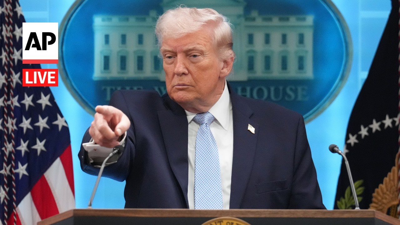 LIVE: Trump holds a press conference on the Iran war