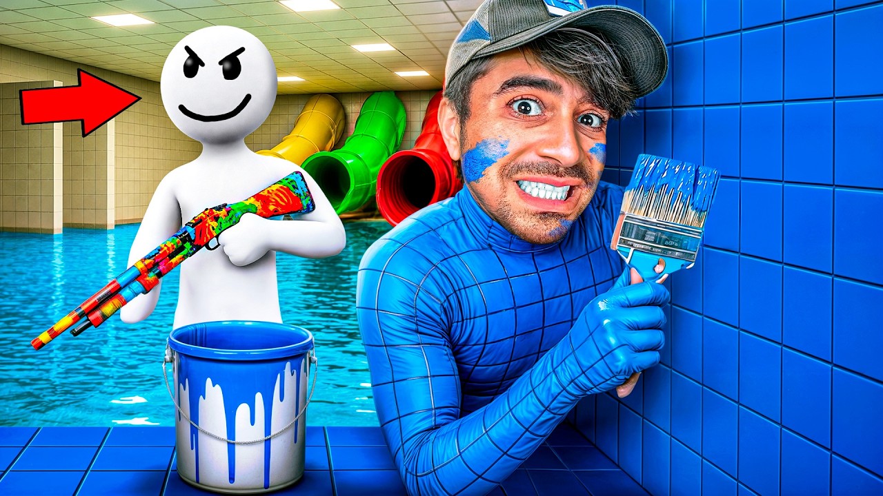 جربت اقوى اختباء في التخفي والرسم 😂🔥