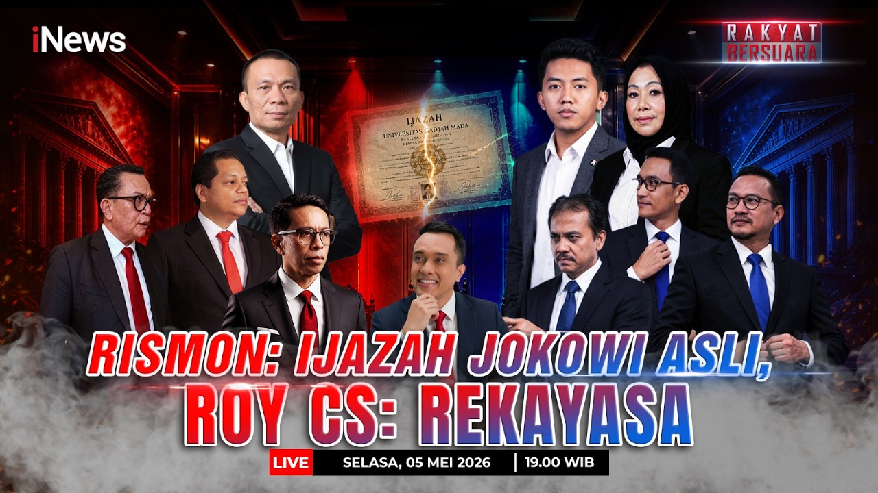 🔴LIVE | RISMON: IJAZAH JOKOWI ASLI, ROY CS: REKAYASA | RAKYAT BERSUARA