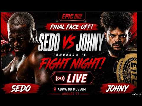 ሲዶ እና ጆኒ ጂጁትሱ JHONNY VS SEDO MARTIAL ARTS BOXING ETFC 02🥊🥊