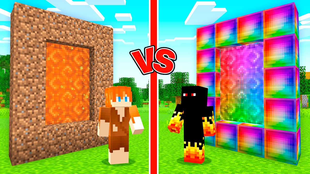 PORTAL de NOOB vs PRO no Minecraft