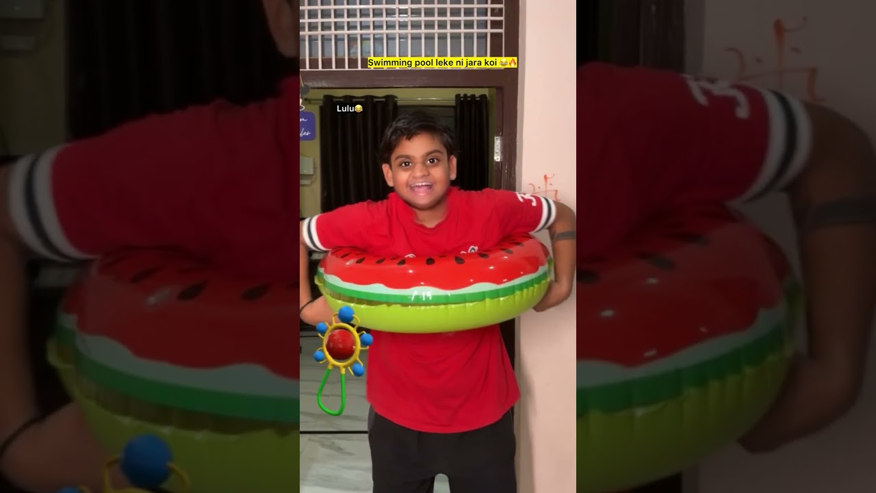 Swimming pool wali airtube😂🔥| Indian family #shorts #indian #chaman #relatable #chotabhai #bachpan