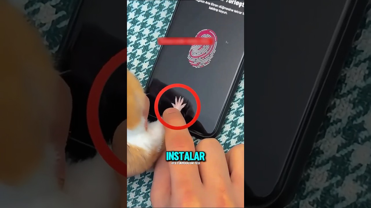 Agora quem desbloqueia o celular é ele 😂
