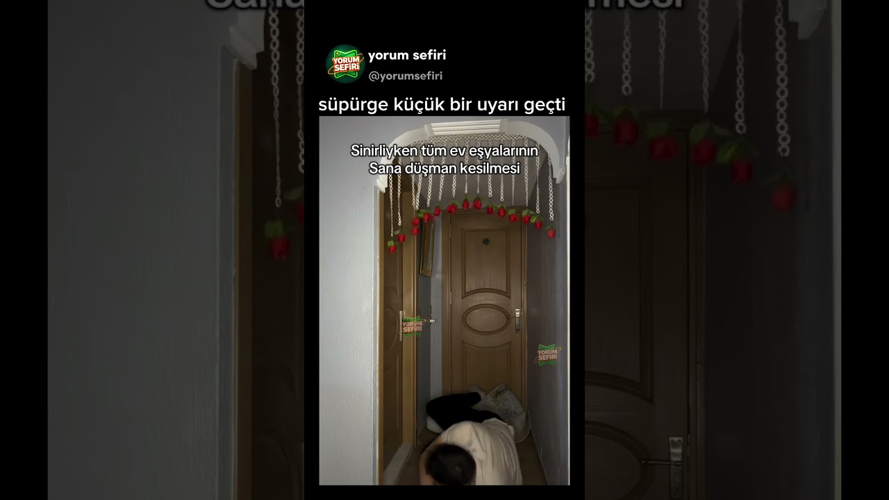 süpürge küçük bir uyarı geçti😅