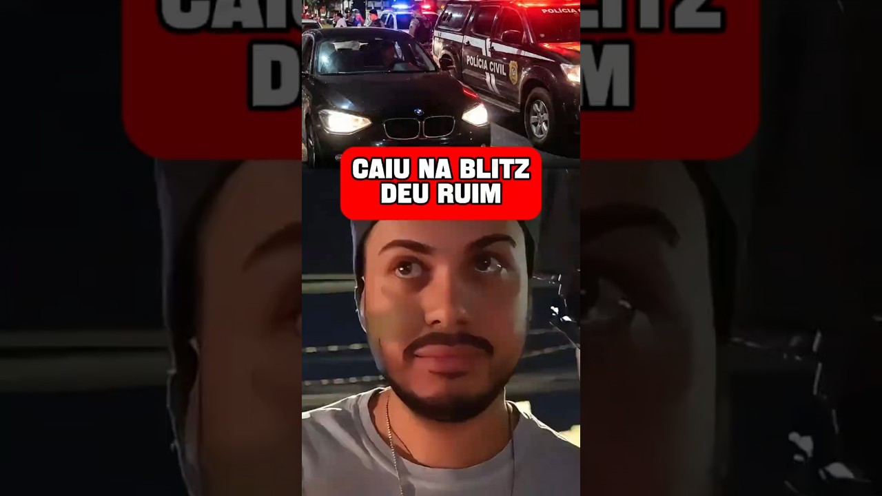 CAIU NA BLITZ COM A BMW E PRECISOU LIGAR PRO PAI #razuk #backstage