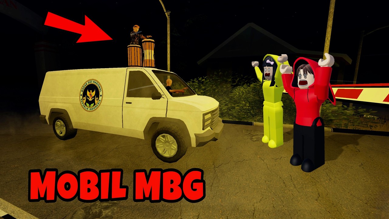 Yuta, Mio Dan Baby Celine Jadi Satpam Di Perumahan Bertemu dengan Mobil MBG Anomaly || ROBLOX