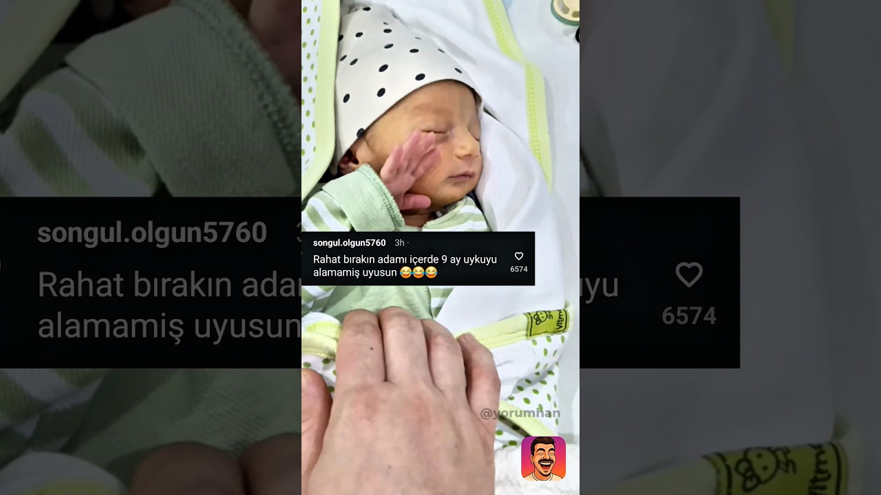 Ufaklık 5 dakika daha dedi 😂