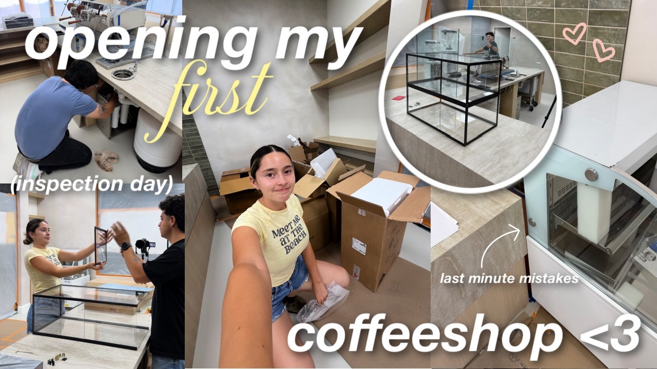 preparing for our inspection day but we get a leak...| cafe diaries vlog ⭐️| - Published by Nathaly Cuevas