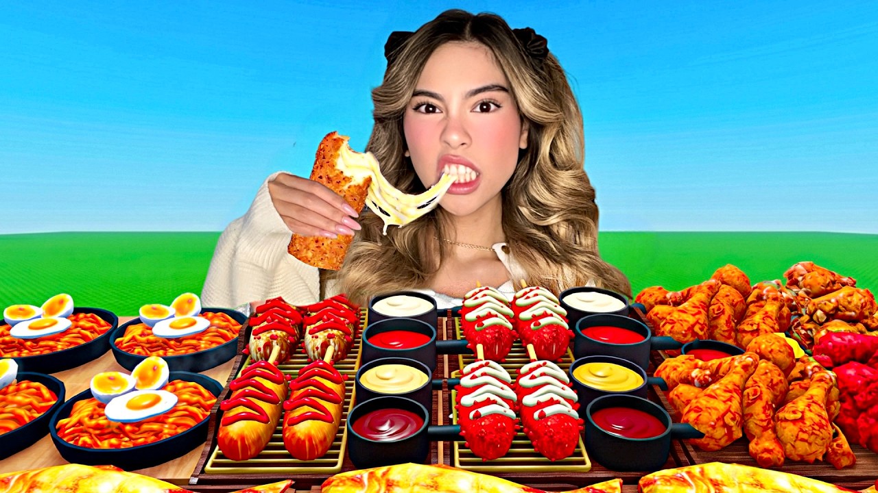 ROBLOX MUKBANG GAME vs IN REAL LIFE ASMR!