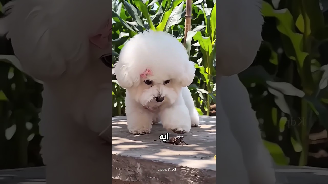 الكلب والصرصار الطائر 😂🐶🪳