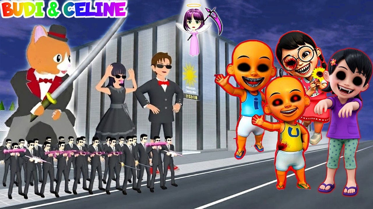 Yuta Mio Bocil Yakuza VS SUSANTI, UPIN IPIN, MEI MEI EXE | Yakuza Panggil Catbutler Raksasa | Sakura