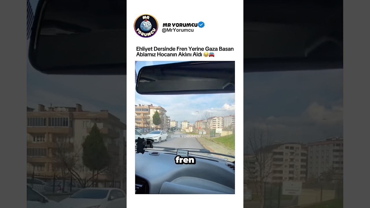Ehliyet Dersinde Fren Yerine Gaza Basan Ablamız Hocanın Aklını Aldı