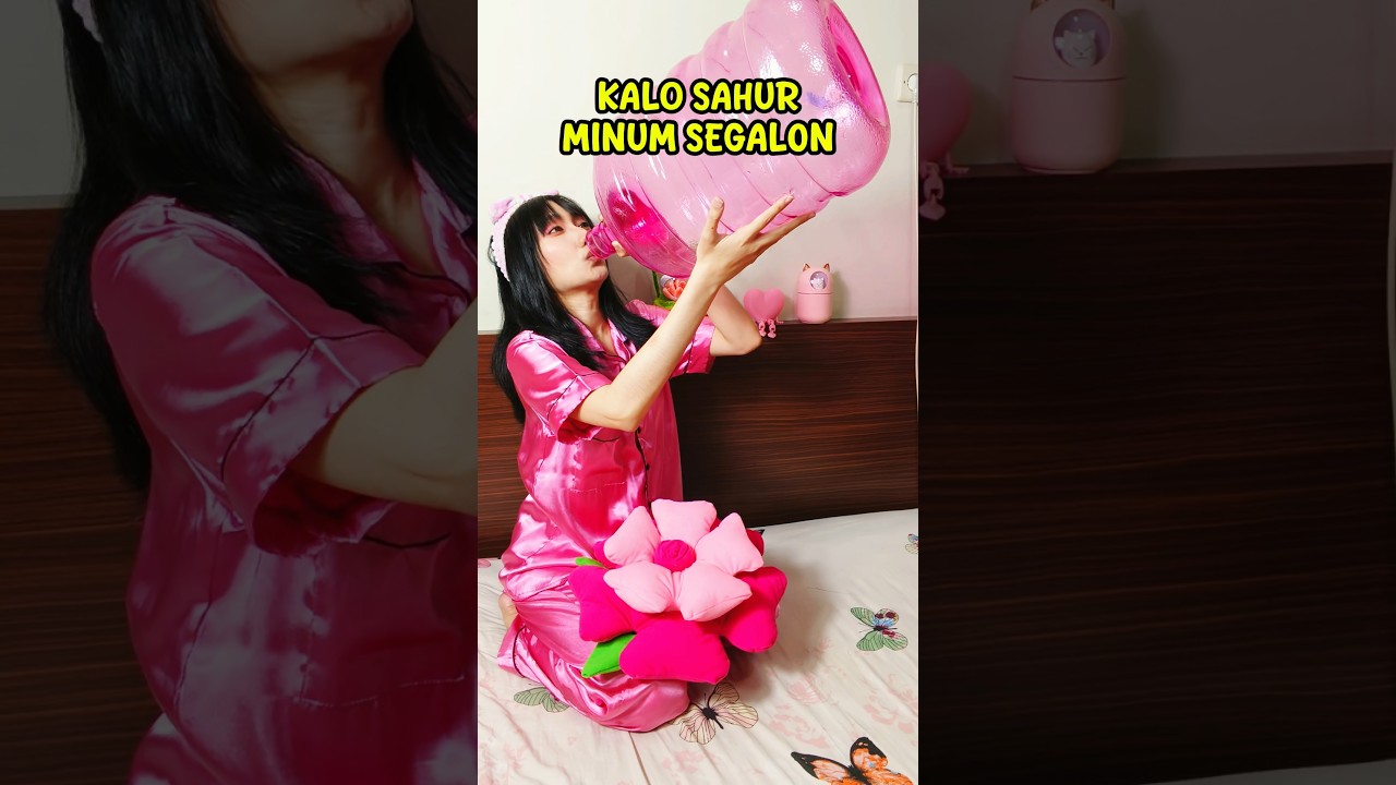 SAHUR MINUM SEGAL0N?? 🤣🤣 #shorts #OliviaValent