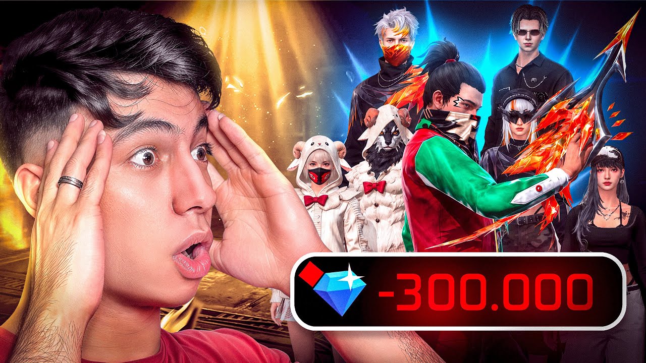 حصلت على كل شئ في فري فاير مقابل 300.000 💎 !! 🔥
