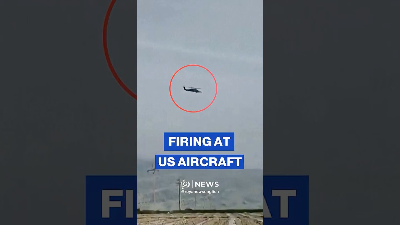 Iranian police fire at the US jet