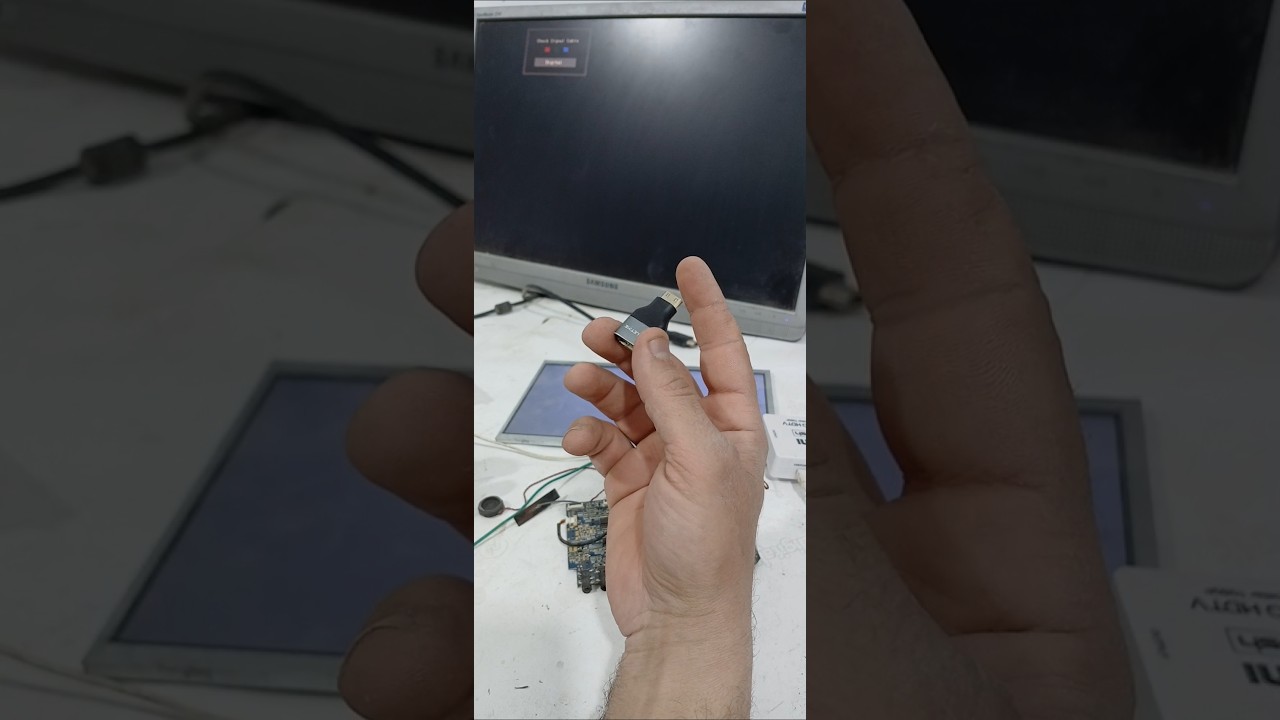 وصلت اللاب علي شاشة الكمبيوتر بالمحول الmini #diy #beforeandafter #مستعملينجو #سوق_الجمعة