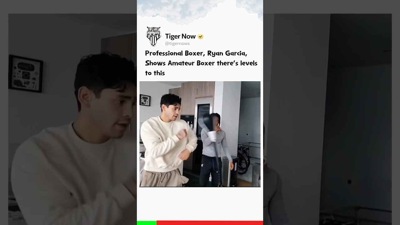 Professional Boxer, Ryan Garcia, shows Amateur Boxer there’s levels to this