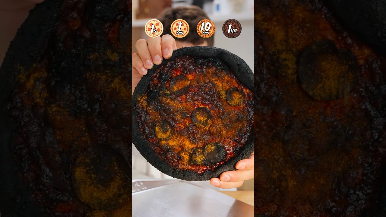 1 Second vs 1 Hour Pizza