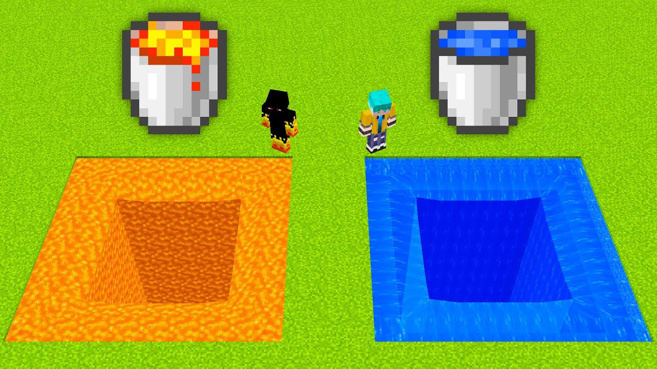 não escolha o buraco errado no minecraft