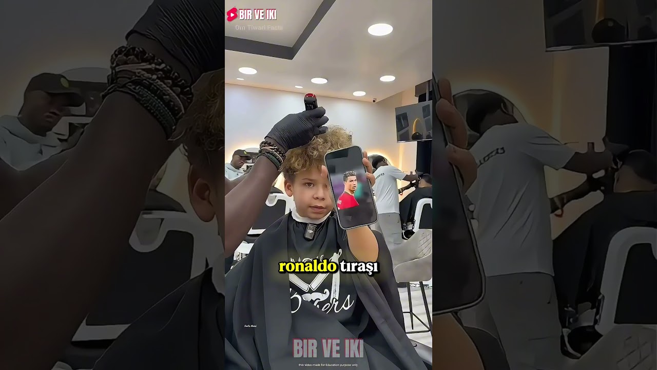 Ronaldo Tıraşı Yaptıran Çocuğun Son Hali! 😂⚽