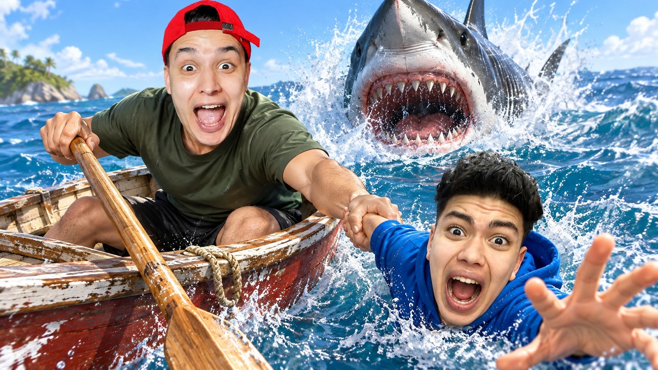 أنا وعبدة أخويا فى لعبة السفر الطويل فى البحر .. وقعنا من الشلال! 😱🌊 | Oar'some Adventures
