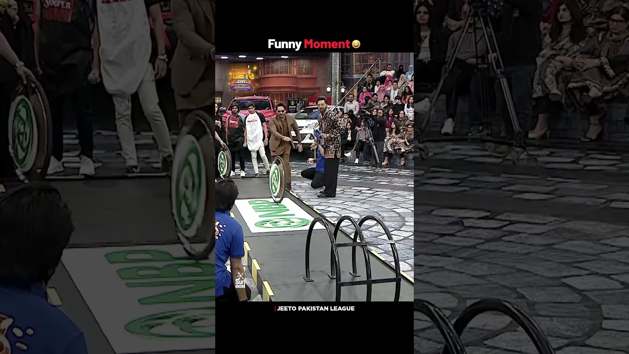 Funny Moment 😅 #jeetopakistanleague #fahadmustafa #sanajaved #humayunsaeed #shorts