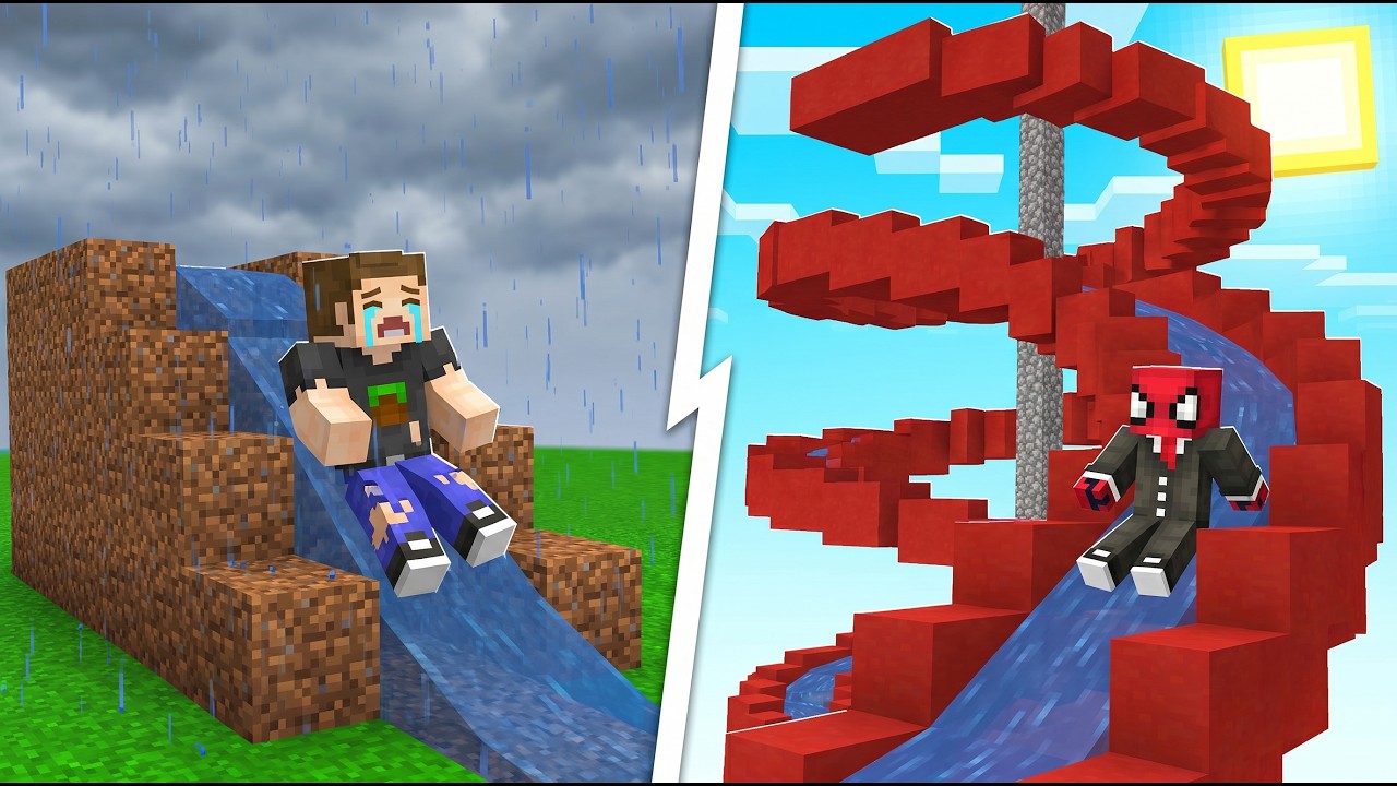 Minecraft AMA Su Parkı Yaptık