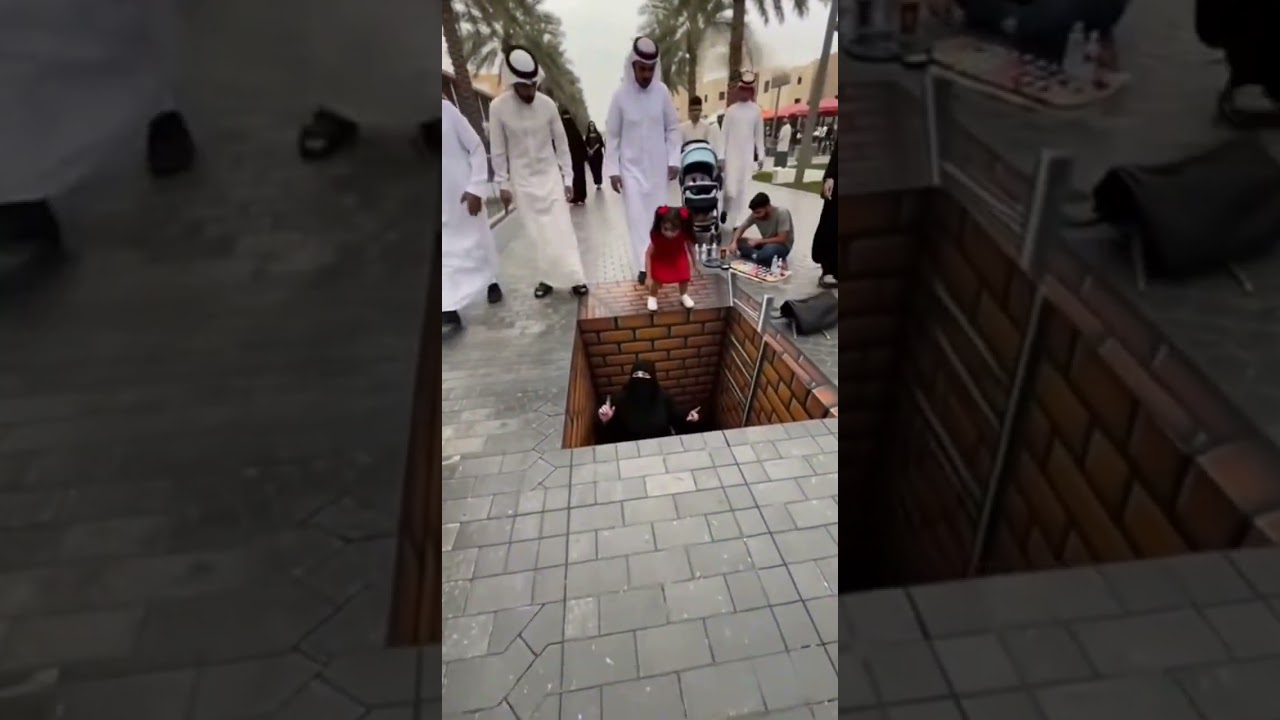 أذكى رسمة فن في شارع دبي! #اكسبلور #ضحك #دبي #ترند #funny #shorts